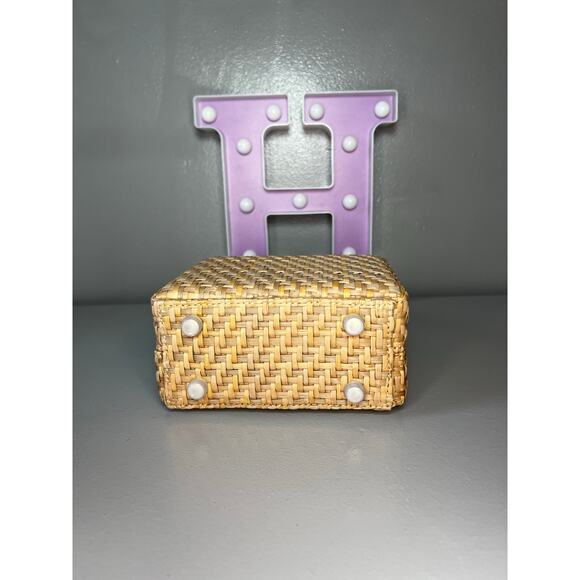 Brandon Blackwood Straw Wicker MINI KENDRICK TRUNK Gen 1 - Picture 7 of 10